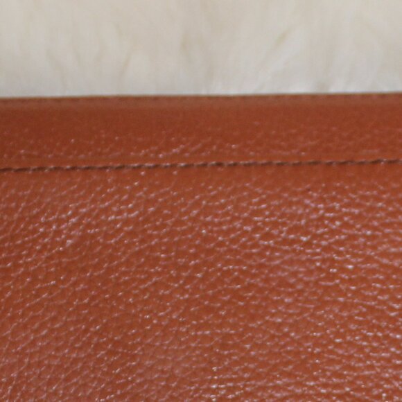 Kate Spade New York  Cognac colour 100% Cow lined Leather zip #338  Wallet - Picture 7 of 8